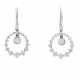 WEMPE earrings with diamonds of total approx. 0.92 ct, - photo 1