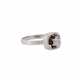 Ring mit Brillant, 0.50 ct, approx. WEISS (H)/VVS, - photo 1