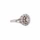 Ring set with numerous brilliant-cut diamonds, 1.4 ct, approx. WHITE (H)/SI-P1, - Foto 1