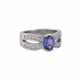 Ring with tanzanite ca. 1,4 ct and diamonds - Foto 1