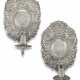 A PAIR OF WILLIAM III SILVER SCONCES - photo 1