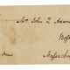 A franked address panel sent to Louisa Adams - фото 1