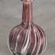 A ROMAN AUBERGINE AND WHITE COLOR BAND MOSAIC GLASS BOTTLE - фото 1