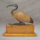 AN EGYPTIAN ALABASTER, BRONZE AND RED JASPER IBIS - фото 1