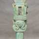 AN EGYPTIAN FAIENCE AND BRONZE SISTRUM - photo 1