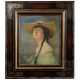 Toni Roth (1899 - 1971) - Portrait einer jungen Dame mit Hut - Foto 1