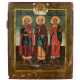 Ikone mit den Heiligen Samon, Guri und Aviv, Russland, 19. Jhdt. - Foto 1
