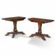 A PAIR OF GEORGE IV BRAZILIAN ROSEWOOD TEA TABLES - Foto 1