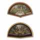 TWO EUROPEAN POLYCHROME-PAINTED FANS - Foto 1