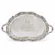 A VICTORIAN SILVER TWO-HANDLED TEA-TRAY - фото 1