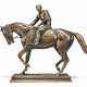 A FRENCH PATINATED-BRONZE GROUP, ENTITLED `LE GRAND JOCKEY` - Foto 1