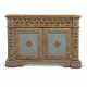 AN ITALIAN BLUE-PAINTED AND PARCEL-GILT CREDENZA - фото 1