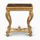 A NORTH EUROPEAN GILTWOOD AND CHINESE LACQUER SMALL CENTRE TABLE - Foto 1