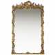 AN EARLY VICTORIAN GILTWOOD AND GILT-GESSO LARGE OVERMANTEL MIRROR - photo 1