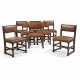 A SET OF EIGHT NORTH EUROPEAN OAK DINING CHAIRS - фото 1
