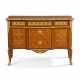 A LATE LOUIS XV ORMOLU-MOUNTED TULIPWOOD, AMARANTH AND PARQUETRY COMMODE - Foto 1