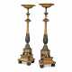 A PAIR OF BALTIC BRONZED AND PARCEL-GILT TORCHERES - фото 1