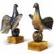 A PAIR OF FRENCH POLYCHROME-CARVED WOOD LECTERNS IN THE FORM OF BIRDS - photo 1