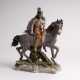 Große Porzellan-Figur 'Indianer zu Pferd' - фото 1