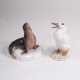 Zwei Porzellanfiguren 'Gans' und 'Seehund' - photo 1
