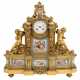 MAGNIFICENT FIREPLACE CLOCK IN THE STYLE OF LOUIS XVI, - photo 1