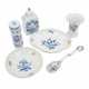 MEISSEN 6-piece set 'Onion Pattern' and 'Blue Flower', 1st choice, 20th c.: - фото 1