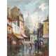 PAINTER/IN 20th century, "Parisian street scene with a view of Sacre Coeur", - Foto 1
