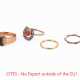 Mixed lot: Four Gemstone-Gold Rings - Foto 1