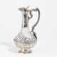 Rococo style silver and glass carafe - фото 1