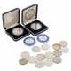Small convolute coins and medals with SILVER - - Foto 1