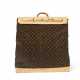 A BROWN MONOGRAM CANVAS STEAMER 55 BAG WITH GOLD HARDWARE - photo 1
