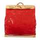 A RED MONOGRAM VERNIS STEAMER 65 BAG WITH GOLD HARDWARE - photo 1