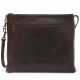 A DARK BROWN SUHALI LEATHER CROSSBODY BAG WITH GOLD HARDWARE - photo 1