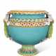 A MINTONS MAJOLICA TURQUOISE-GROUND JARDINIERE - photo 1