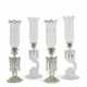 TWO PAIRS OF BACCARAT LUSTRE CANDLESTICKS - photo 1