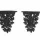 A PAIR OF BLACK FOREST STYLE EBONIZED WALL BRACKETS - photo 1