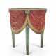 AN ITALIAN NEOCLASSICAL-STYLE POLYCHROME PAINTED DEMI-LUNE SIDE TABLE - photo 1