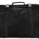 A BLACK NYLON ROLLING SUITCASE WITH SILVER HARDWARE - photo 1