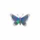 Brooch "Butterfly" with opal triplets and diamonds of ca. 0,2 ct, - фото 1