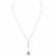 Y necklace with Tahitian pearl and diamonds - Foto 1