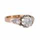 Ring with old cut diamond ca. 0,8 ct, - photo 1