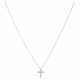 Chain and cross pendant with diamonds - Foto 1