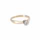 Ring with old cut diamond ca. 0,40 ct, - Foto 1