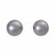 Pair of stud earrings with one Tahiti cultured pearl each, d.: ca. 12 mm, - Foto 1