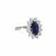 Ring with sapphire ca. 1,6 ct - Foto 1