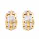 Stud earrings with diamonds total ca. 0,44 ct, - Foto 1