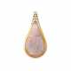 Pendant with very fine precious opal and diamonds total ca. 0,45 ct, - photo 1