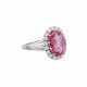 Ring with pink spinel ca. 4 ct - фото 1
