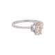 Solitaire ring with marquise cut diamond, approx. 0.75 ct, - photo 1