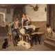 EBERLE, ADOLF (1843-1914) "Hunter with his dogs in the parlor" 1893 - photo 1